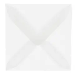 JAM Paper 3.125" x 3.125" Clear Square Translucent Vellum Invitation Envelopes