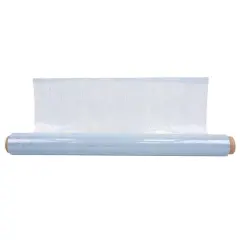 JAM Paper Victorian Lace Floral Cello Bouquet Wrap, 20" x 100ft. Light Blue