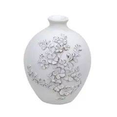 7.5" White Floral Vase Tabletop D&eacute;cor by Ashland&reg;