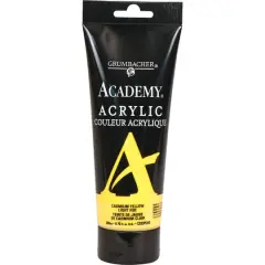 Grumbacher&reg; Academy&reg; Acrylic Paint, 200mL Cadmium Yellow Light