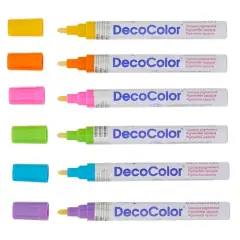 DecoColor&trade; Broad Point Paint Marker, Hot Colors