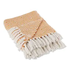 DII&reg; X-Diamond Geometric Throw Pumpkin Spice