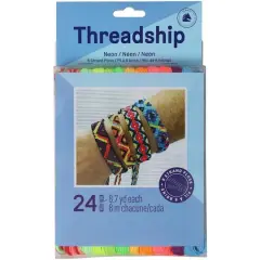DMC&reg; Neon Threadship 6-Strand Floss Pack, 24ct.