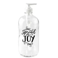 Spread Joy Glass Soap Dispenser