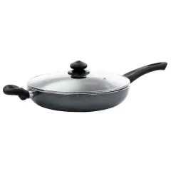 Oster Pallermo 3.5qt. Charcoal Aluminum Nonstick Saut&eacute; Pan with Lid