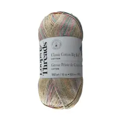 Classic Cotton Big Ball&trade; Ombre Yarn by Loops & Threads&reg; Pastel Ombre