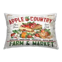 Stupell Industries Apple Country Market Outdoor Printed Pillow