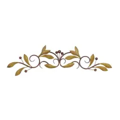 31" Green Metal Traditional Floral Wall D&eacute;cor