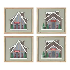 Framed Ski Lodge Wall Art Set