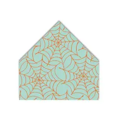 Blue Spider Webs House Shaped Canvas