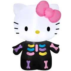 3ft. Airblown&reg; Inflatable Halloween Hello Kitty Neon Skeleton