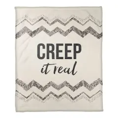 Creep It Real Fleece Throw