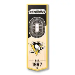 19" NHL 3D StadiumView Banner Pittsburgh Penguins