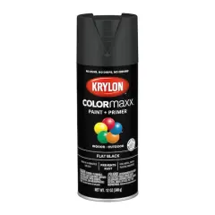 Krylon&reg; COLORmaxx&trade; Paint & Primer, Flat Black