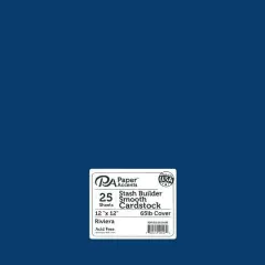 PA Paper&trade; Accents Stash Builder 12" x 12" 65lb. Smooth Cardstock, 25 Sheets Riviera