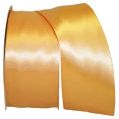 JAM Paper 2.5'' x 50yd. Double Face Satin Ribbon Gold