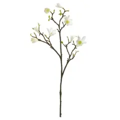 White Magnolia Flower Spray, 6ct.