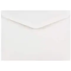 JAM Paper White A7 Invitation Envelopes with V-Flap, 100ct.