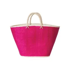 Hello Honey&reg; 27" Pink Palm Leaf Storage Tote Bag