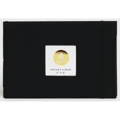 Kinsho Pocket Album, 4" x 6" Black