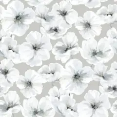 RoomMates Tamara Day Hawthorn Blossom Peel & Stick Wallpaper Gray