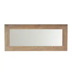 Household Essentials 29.5" x 12.5" Rectangular Wall Mirror Ashwood