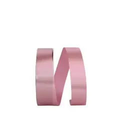 JAM Paper 3/8" x 100yd. Single Face Satin Allure Ribbon Rose Water
