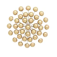 Gold Glam Ornamental Metal Wall Decoration