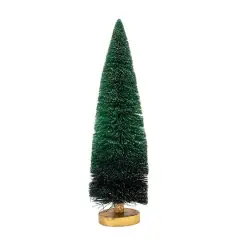 Hello Honey&reg; 16.5" Green Ombre Sisal Bottle Brush Tree with Wood Base