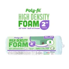 Poly-Fil&reg; 2" High Density Foam, 22" x 44"