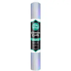 PA Vinyl Holographic Permanent Adhesive Vinyl Silver