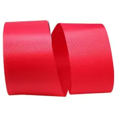 The Ribbon Roll 3" x 50yd. Grosgrain Allure Solid Ribbon Hot Red