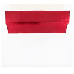 JAM Paper A10 Red Foil Lined Invitation Envelopes 50ct.