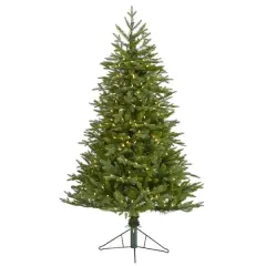5ft. Pre-Lit Cambridge Fir Artificial Christmas Tree, Clear LED Lights