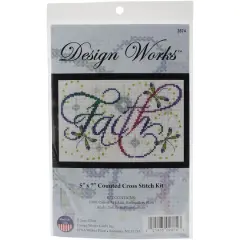 Design Works&trade; Faith Counted Cross Stitch Kit