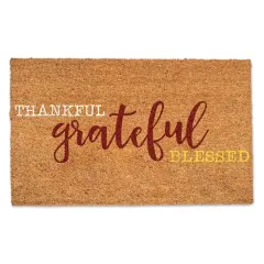 Thankful Grateful Blessed Doormat