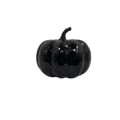 6" Disco Pumpkin Tabletop D&eacute;cor by Ashland&reg; Black