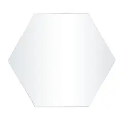 White Contemporary Wall Mirror, 40" x 2" x 35"
