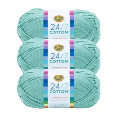 3 Pack Lion Brand&reg; 24/7 Cotton&reg; Yarn Succulent