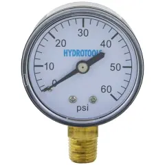 Swimline 60 PSI HydroTools Bottom Mount Pressure Gauge Swimming Pool Filter & Pump Accessory