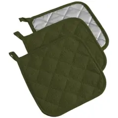 DII&reg; Terry Cloth Potholders, 3ct. Sage