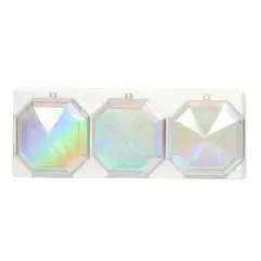 4.25" DIY Iridescent Plastic Ornaments, 3ct. by Make Market&reg;
