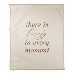 50" x 60" Beauty in Every Moment Coral Fleece Blanket