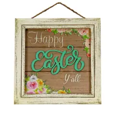 10" Happy Easter Y&rsquo;all Wall Sign