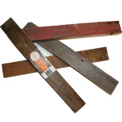 Wilson&reg; Enterprises 16" Reclaimed Barn Wood Strips, 4ct.