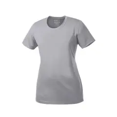 Port & Company&reg; Ladies Performance T-Shirt Silver