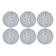 DII&reg; Woven Paper Round Placemats, 6ct. French Blue