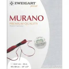 Zweigart&reg; Murano Precut 32 Count Premium Fabric, 18" x 27" Pearl Gray