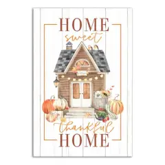 Home Sweet Thankful Home Canvas Wall Art