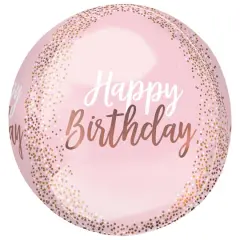 Orbz&reg; 16" Blush Birthday Balloon